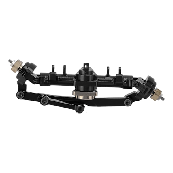 Alumiiniseosinen etuakselin kokoonpano Axial SCX24 AXI90081 1/24 RC-autoille Osia Musta