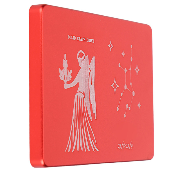Hsthe Sea Mobil Solid State Disk Portabel 2.5 Tum Metall Virgo Röd Extern SSD för PC Dator 32GB