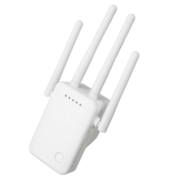 WiFi-forlenger 4 antenner 3 moduser Plug and Play WiFi-signalforsterker for hotell leilighet hjem 100‑240V EU-kontakt