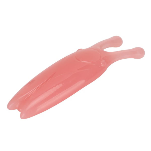 High Bridge Nose Scraper Nose Massager Reduction Nose Alar Gua Sha Nose Tool for Shape Jawline Puffiness Reducing Pink