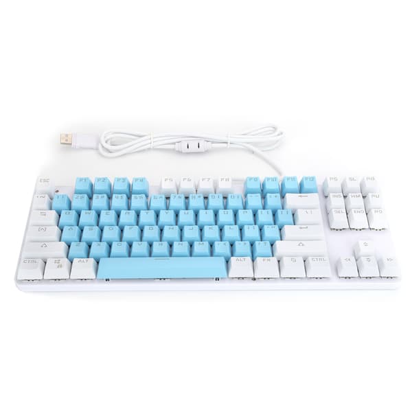 87 taster computer tastatur blandet lys mekanisk computerudstyr til stationær bærbar K100Style 1