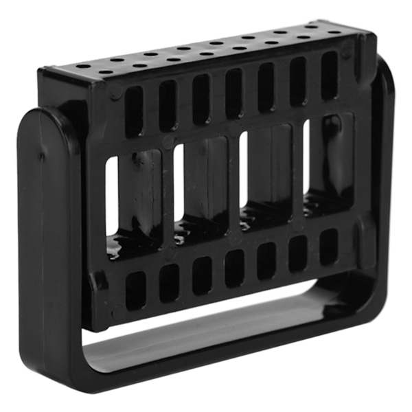 Nail Art Drill Bits Hållare Utställningsställ 16 Hål Nail Art Tools Display Organizer Rack Nagelsalong Tillbehör Svart