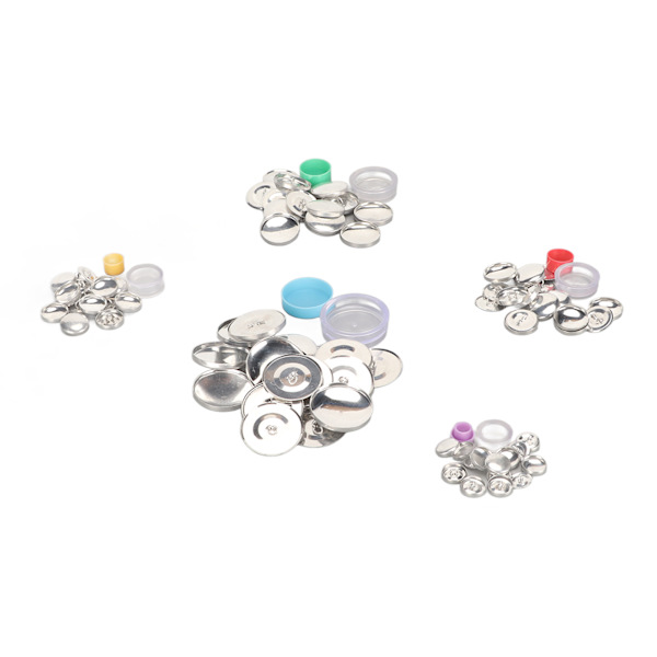 Cover Button Kit DIY Handcraft Flat Back Praktisk tygklädd knappsats för väsksömnad