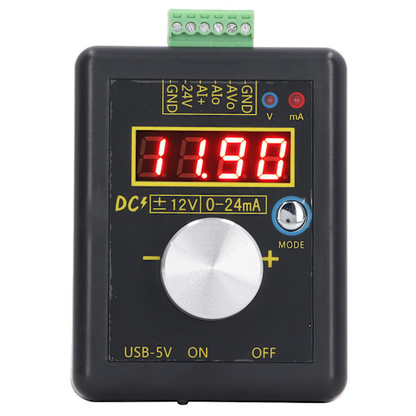 Signalgenerator Analog spänning Ström Handhållen källa Processkalibrator 0 till 24mA