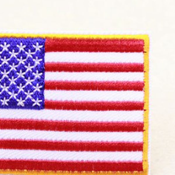 Broderede mærker Amerikansk flag Strygemærker til jakker Skjorter Hatte Bukser Dekoration