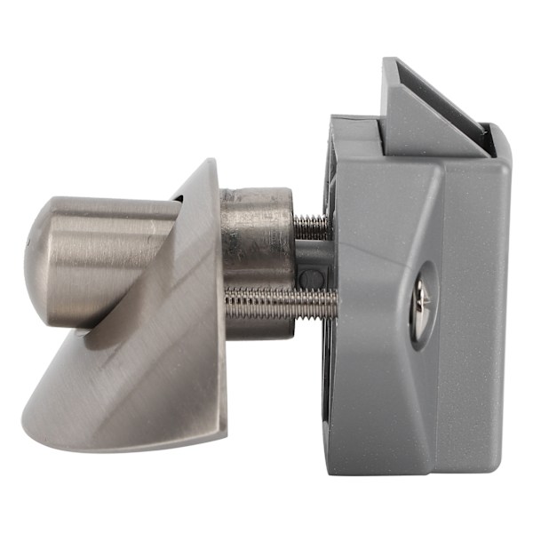 Lådknapplås Skåpdörr Trycklåsning för Marine Boad RV 12‑25mm Träskåpsdörr Borstad Silver