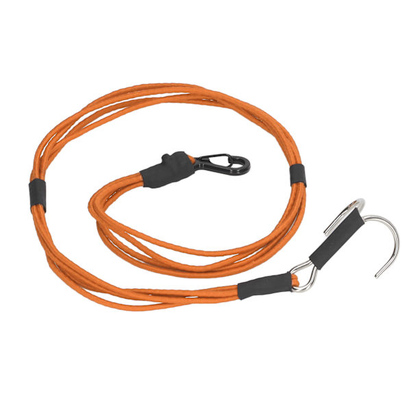RC Crawler Kinetic Winch Strap Elastisk Rescue Drag Trailer Rep Strap med krokar för 1/10 1/8 RC Car Orange