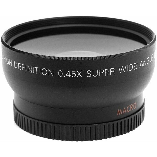 HD 52MM 0,45x vidvinkelobjektiv med erstatning for makroobjektiv til Canon Nikon Sony Pentax 52MM DSLR-kamera