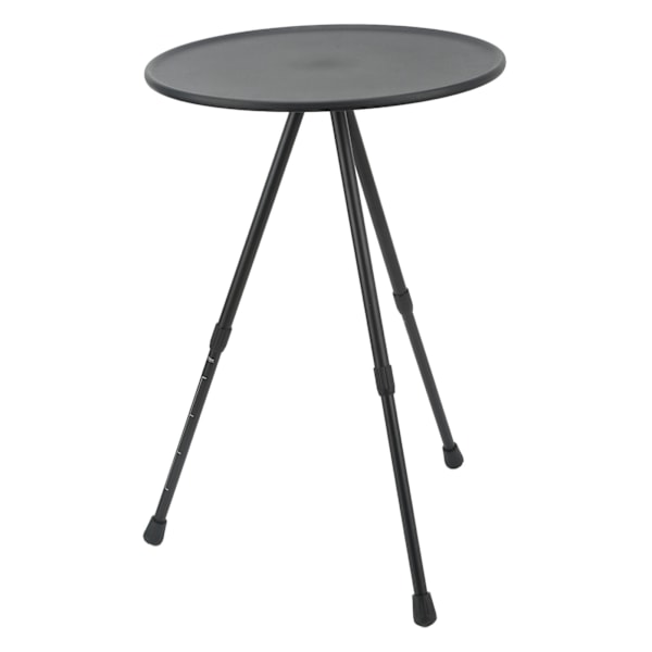 Fällbart camping runt bord aluminiumlegering Lyftbart bärbart picknick campingbord för självkörande husbilsutrustning matt svart