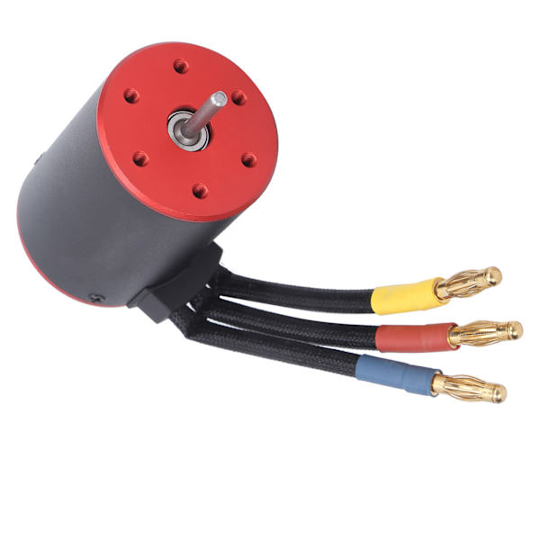 RC 3650 5200KV 4-napainen vedenkestävä harjaton moottori 4 mm banaaniliittimellä 1/10 RC-auton päivitysosiin