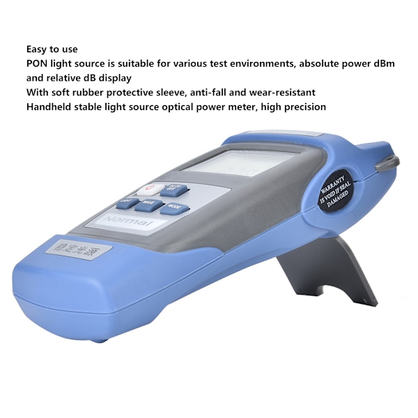 Laserlys kilde optisk effektmeter Håndholdt fiberoptisk tester Fibertestverktøy