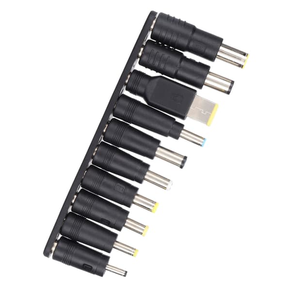 10 st DC-strömkontakter 5,5 mm x 2,1 mm Bärbar kompakt ABS-material Bred kompatibilitet DC-strömadapter
