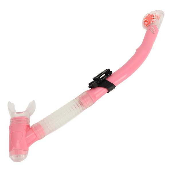 Kuiva snorkkeli PVC-silikon Helppo hengittää Kevyt uinti snorkkeli sukellusharrastajille Vaaleanpunainen