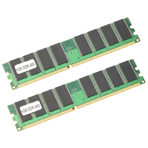 2 stk. Minnemodul Stasjonær Datamaskin for AMD Dobbeltsidig 16-Korn DDR 1GB 400Mhz PC3200