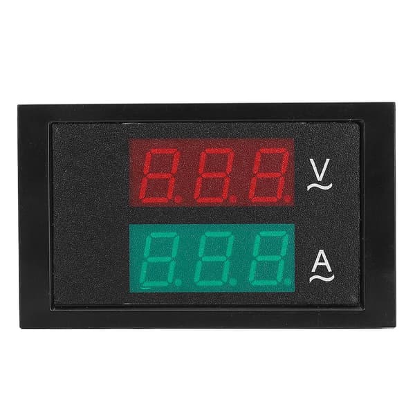 DL85-2041 Dobbelt display AC-spænding Strømmåler AC80-300V 0-50A med strømtransformator