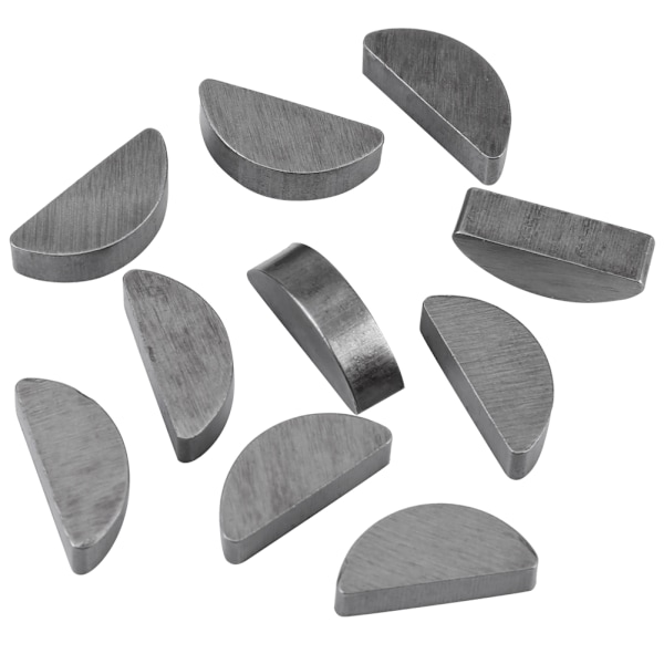 80 st Metall Woodruff Keys Sortiment Kit Set Olika storlekar Fästelement Mekanisk industri