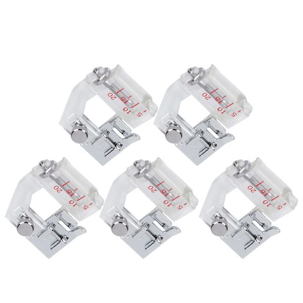 5 Styck Justerbar Bias Tejp Binder Foot Presser Sy Multifunktionsmaskin Tillbehör Passning