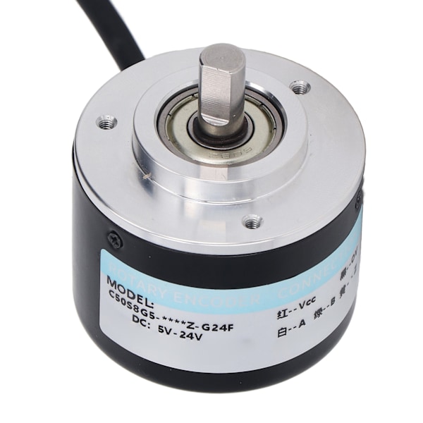 PNP inkrementell kodare IP50 50 mm ytterdiameter 2-fas inkrementell kodare för intelligent styrning DC5‑24V 1200P/R