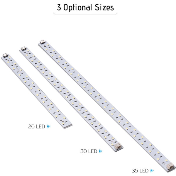 20LED lysstripe for fotostudiobelysning Mykboks bærbart lysbokstelt, modell: 20 LED