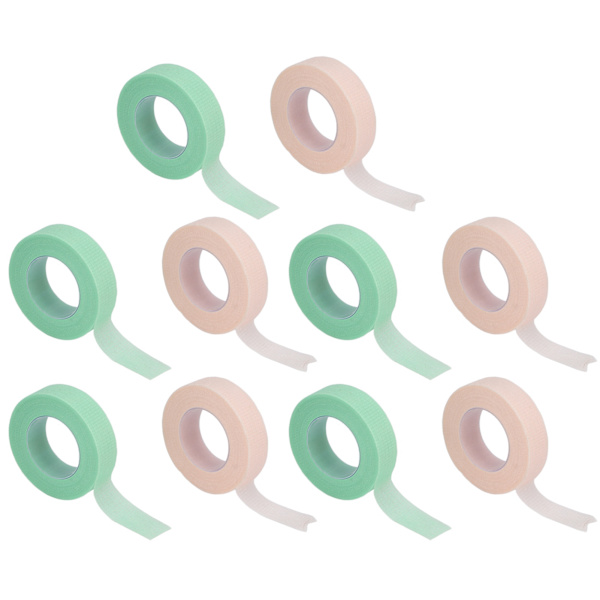 10 rullar ögonfransförlängningstejp Micropore Andas självhäftande fransförlängningstejp 0,5 tum x 10 yards
