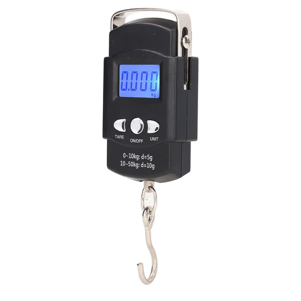 Electronic Hook Scale LCD Digital Hängande Fiske 50 kg med 1 meter dolt måttband