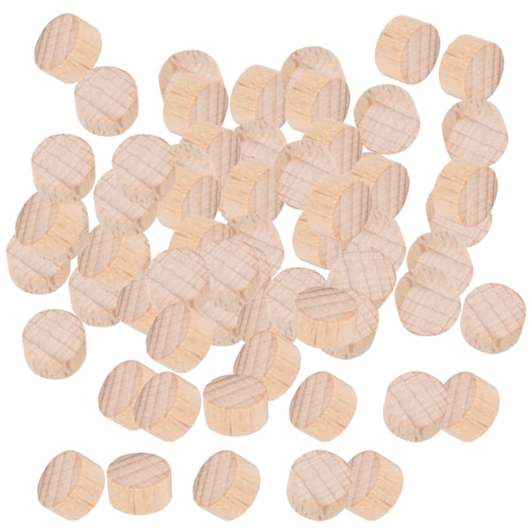 Pyökki Viimeistelemätön Puuviipale DIY Askartelu Pyöreät Puulevyt Lastu Lisävaruste 100kpl x 3 Pussia 1cm