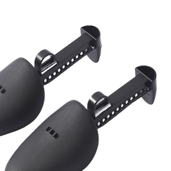 5 par Shoe Tree Shaper Professional förhindrar skrynkling Justerbar skofjäderbår för de flesta skor Svart