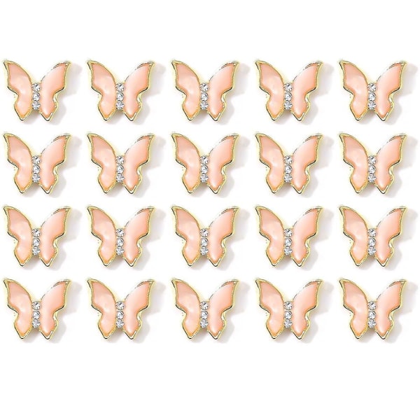 3D Nail Art Butterfly Nail Art tekojalokivi Diamond Glitter, Uusi Design Akryyli Butterfly Nail Art Korut