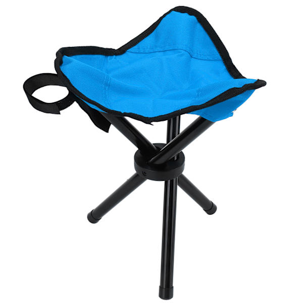 Camping Stativ Pall Bärbar Hopfällbar Lätt Camping Stativ Sits för Vandring Jakt Promenad Fiske Resa Blå