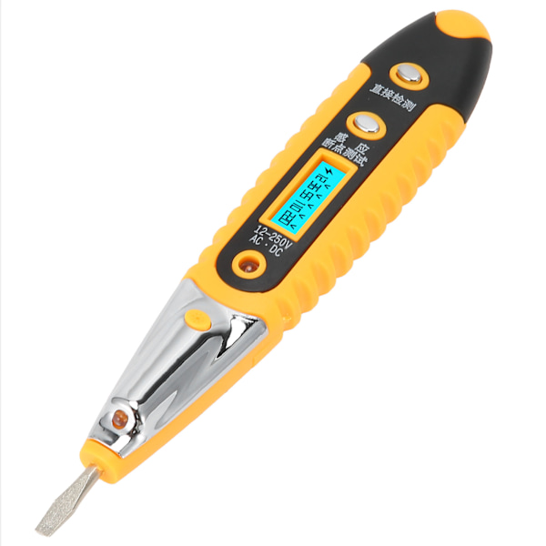 Elektrisk penna multifunktionell digital display högprecisions elektrisk penna, lämplig för att detektera 12250V AC DC-ström