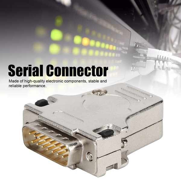 DB15P-180 D-SUB seriel stik metalskal 15-benet han-interface seriel adapter