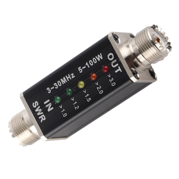 5-100W Standing Wave Meter Mini Shortwave LED-indikator SWR-mätare för antennradio