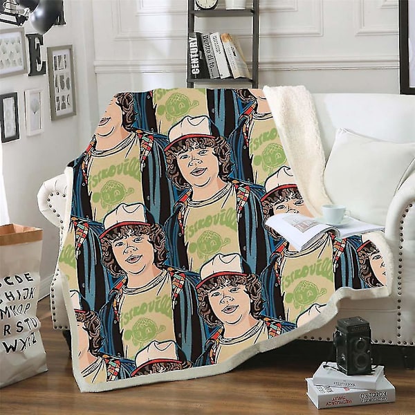 Stranger Things 3D-trykket myk fleecepledd 150*200cm Vaskbar