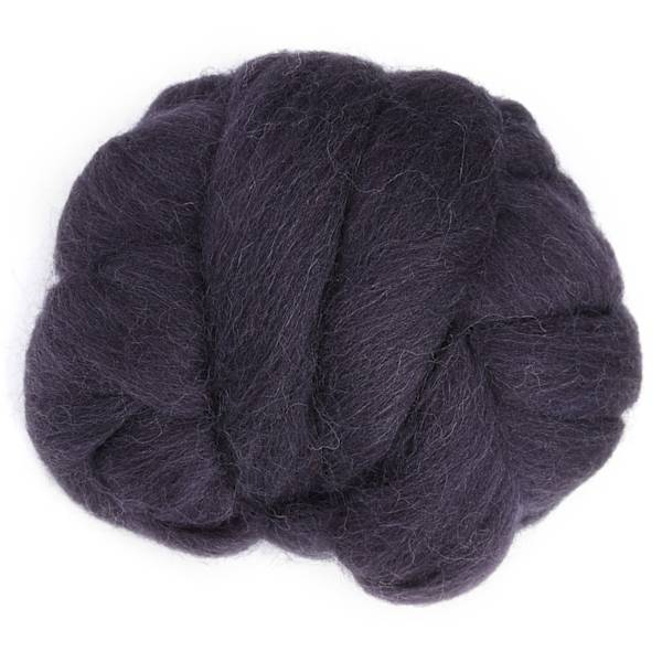 55 g färgad nålfiltning Ull Roving Spinning Sömnad Trimning Hantverksmaterial (mörkgrått)