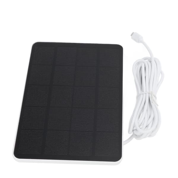 【NX】5V 4W Solpanel Monokristallint Kisel Låg Strömförbrukning Solladdare Vit för Säkerhetsskyddsövervakning