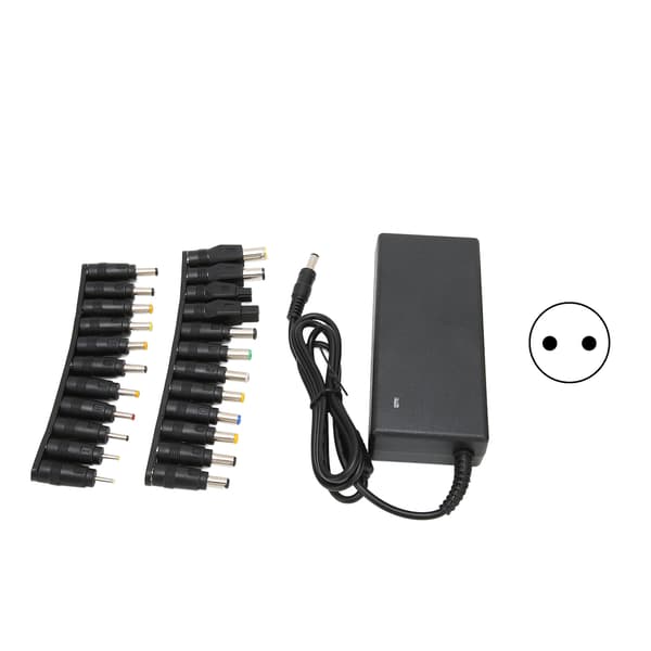 Laptop Strømadapter DC 90W Universell Erstatning Laptop Strømforsyning med 23 DC-adaptere EU-plugg
