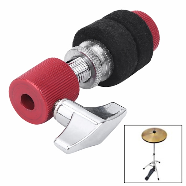 Hi‑Hat Cymbal Clutch Högkvalitativ Röd Svart Trumset Beslag Tillbehör för musikinstrument