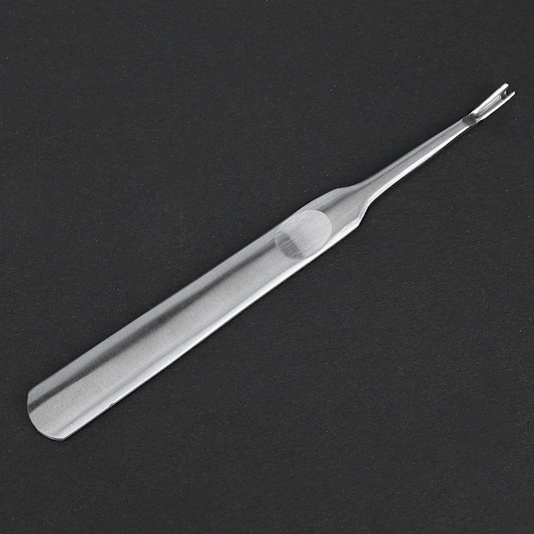 2 stk DIY V-type rustfritt stål Groover Edge Beveller Leathercraft trimverktøy (liten 95 mm)