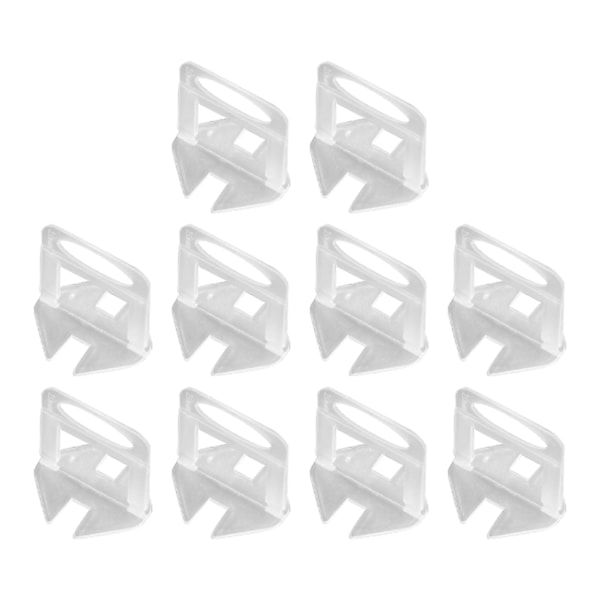 300 stk Fliseudjævner Udjævningssystem Kit Distansskiver Installationsværktøj til væg og gulv 1,0 mm Transparent base