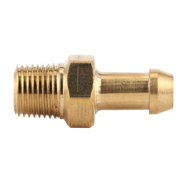 【NX】Turbolader Kompressorhus Messing Boost Nippel Slangefitting 1/8in 27 NPT Guld