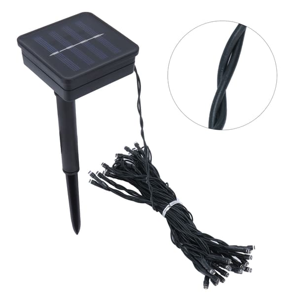 Solar String Lights 30LED dekorativ lampe med 8 moduser Kompatibel med festbryllupsfestivaler varmhvit