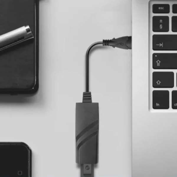 USB3.0 Gigabit Ethernet -sovitin 10/100/1000 Mbps Plug and Play USB RJ45 -sovitin Windowsille ja Linuxille Musta