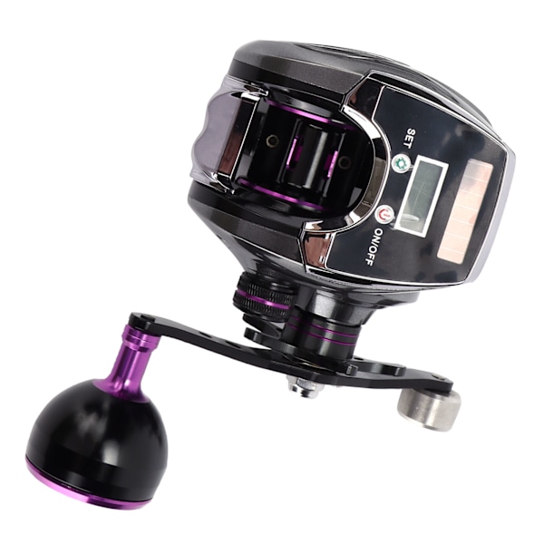 Vandafvisende Digital Display Baitcasting Hjul 8.0:1 Hastighedsforhold 18+1 Leje Antal Fiske Hjul Tæller (Højre Hånd)