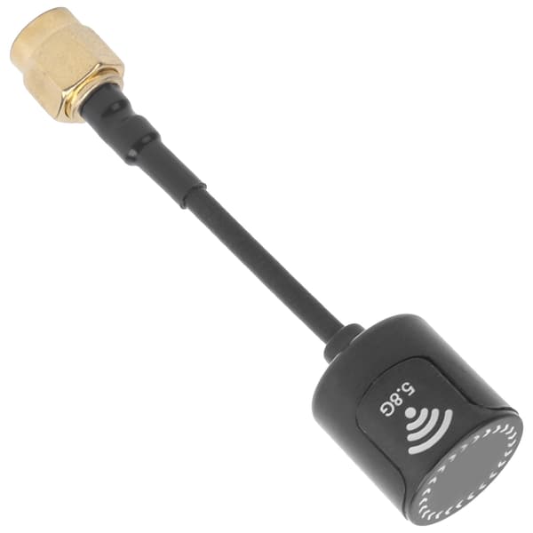 Professionel 5.8GHZ 2.8dbi Antenne Signalforstærkning Antenne Tilbehør til FPV Racing RC Drone (Sort RP-SMA)