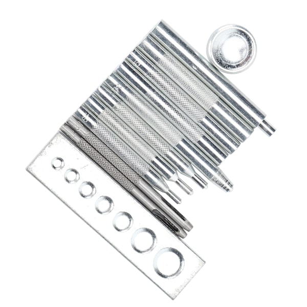 Trykknap Punch Base Set Rustfrit Stål DIY Læderindstillingsværktøj til Hulinstallation Knapp