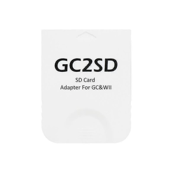 För Gc2sd - SD-kortadapter för spelkonsoler Minneskortadapter Sd2sp2 (vit)