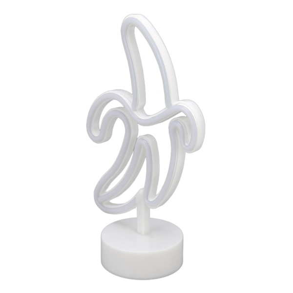 Banan Neonskylt Batteri USB-driven LED Banan Neon Nattlampor Dekoration för balkong Födelsedagsfest Jul