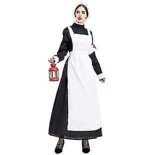 Victorian Sygeplejerske Kostume til Kvinder - 20. Århundrede Historisk Krigsuniform - Halloween Kostume