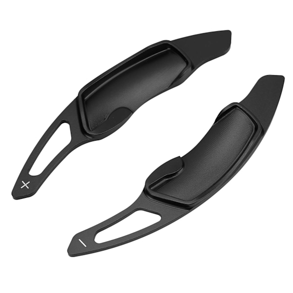 1 par aluminiumslegering Paddle Shifter forlængelse til Subaru Impreza WRX BRZ Forester Legacy Outback Sort