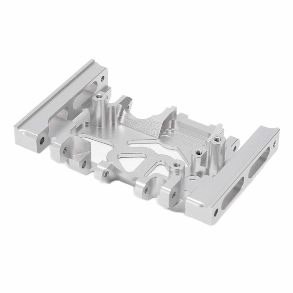 Girkassebase, Medium Mount Chassis Skid Plate, Aluminiumlegering for TRAXXAS TRX4 1/10 RC Crawler